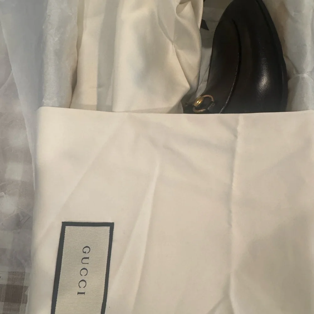 NIB Gucci Horsebit loader in Black Leather w/ Gold Horsebits Size 10.5 - Picture 10 of 15